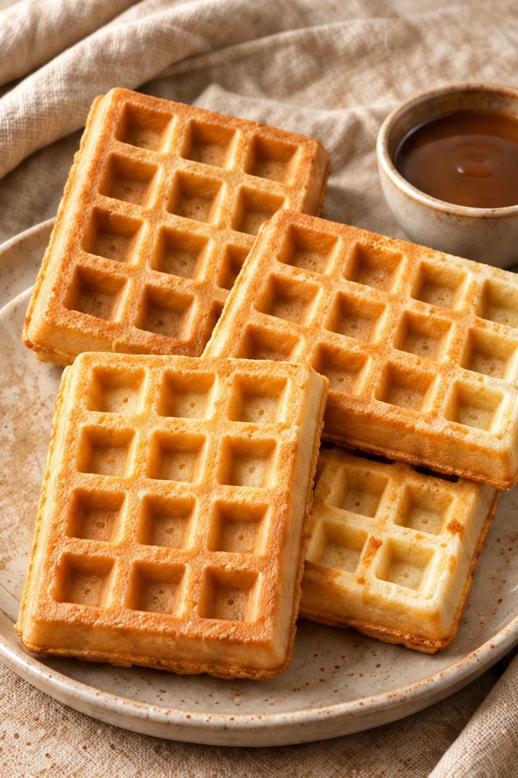 Waffles with Sauce
